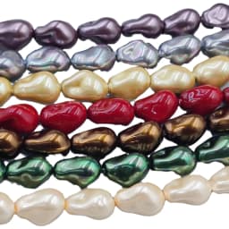 Baroque Pearl Irregular Straight Hole Pearl Cross-border Popular DIY Bead Necklace Irregular Shaped Shell Pearl