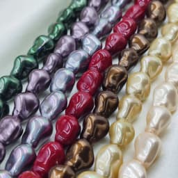 Baroque Pearl Irregular Straight Hole Pearl Cross-border Popular DIY Bead Necklace Irregular Shaped Shell Pearl