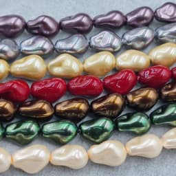 Baroque Pearl Irregular Straight Hole Pearl Cross-border Popular DIY Bead Necklace Irregular Shaped Shell Pearl