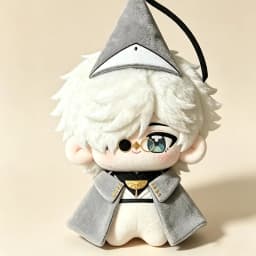 Cute 10cm Witch Hat Atelier Qifrey Nunu Plush Toys Pendant Cute Cotton Doll Ornament Birthday Holiday Gift Fans and Collectors