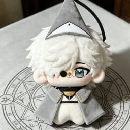 Cute 10cm Witch Hat Atelier Qifrey Nunu Plush Toys Pendant Cute Cotton Doll Ornament Birthday Holiday Gift Fans and Collectors