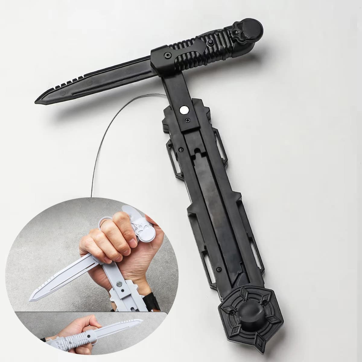 Assassin's Sleeve Sword Retractable Rotatable Blade Toy Child Toy Interactive Cosplay Props Game Toy Birthday Party Gift