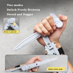 Assassin's Sleeve Sword Retractable Rotatable Blade Toy Child Toy Interactive Cosplay Props Game Toy Birthday Party Gift