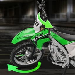 1:12 Kawasaki KX450 Toy Motorcycle Models Alloy Diecast Ninja 400 Motorbikes Shock Absorption Rubber Tires Model Toys Child Gift