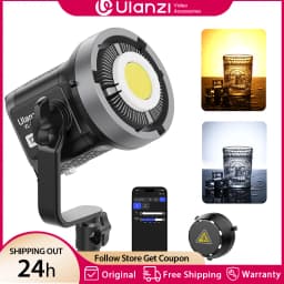 Ulanzi VL-120Bi VL-120C 120W V-Mount COB Video Light Wireless APP Control 2700K-6500K CRI>95 for Video Photography Studio