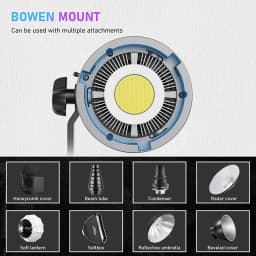 Ulanzi VL-120Bi VL-120C 120W V-Mount COB Video Light Wireless APP Control 2700K-6500K CRI>95 for Video Photography Studio