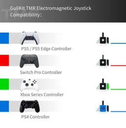 GuliKit TMR Electromagnetic Joystick for PS5 Xbox PS4 Switch Pro Controller Replacement Thumbstick No Drift Repair Parts