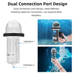 BRDRC 40M Waterproof Case For DJI Osmo Pocket 3 Camera Underwater Diving Housing Cover Protective Shell Surf Accessories