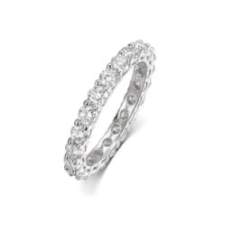 Smyoue 3/3.5/5mm Rose Gold Color All Moissanite Rings for Women Sparkling Wedding Ring 925 Sterling Silver Classic Jewelry Bands