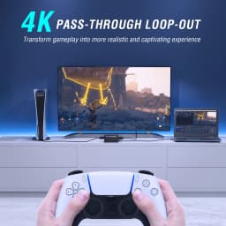 Fifine Video Capture Card 4K HDMI for Live Streaming and Gaming,Compatible with PS4/PS5/Windows/Mac OS/Switch/Xbox - V3