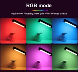 LUXCEO V8 Portable RGB Video Light Gamer Lamp 2000mAh Photo Video Shooting Selfie Lighting Fill-in Lights for Vlog/YouTube