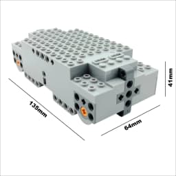 Technical MOC EV3 Mecanum Wheels 4WD Electric Building Block RC Vehicle Universal Omnidirectional Tires EV3 Educational Toys