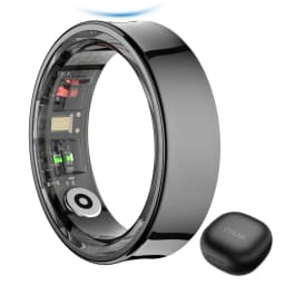 2024 COLMI R09 Smart Ring Men Women with Charging Case, Health and Sleep Monitor, Skin Temperature Monitor, 60 days battery life
