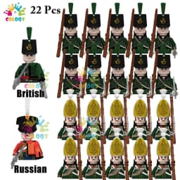 Kids Toys 22/10 Pcs Napoleonic Wars Military General Soldier Building Blocks Imperial Navy Figures Toys For Kids Birthday Gifts