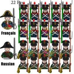 Kids Toys 22/10 Pcs Napoleonic Wars Military General Soldier Building Blocks Imperial Navy Figures Toys For Kids Birthday Gifts