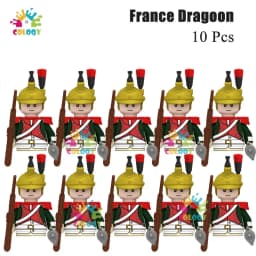 Kids Toys 22/10 Pcs Napoleonic Wars Military General Soldier Building Blocks Imperial Navy Figures Toys For Kids Birthday Gifts