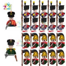 Kids Toys 22/10 Pcs Napoleonic Wars Military General Soldier Building Blocks Imperial Navy Figures Toys For Kids Birthday Gifts