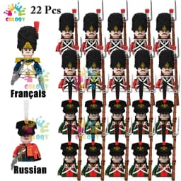 Kids Toys 22/10 Pcs Napoleonic Wars Military General Soldier Building Blocks Imperial Navy Figures Toys For Kids Birthday Gifts