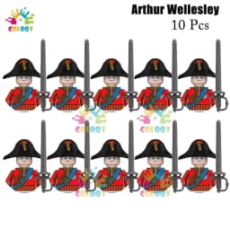 Kids Toys 22/10 Pcs Napoleonic Wars Military General Soldier Building Blocks Imperial Navy Figures Toys For Kids Birthday Gifts