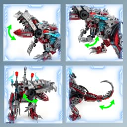 2IN1 Jurassic Mechanical Indominus Rex Dinosaur World Model Building Blocks City Fighter Dino Park Bricks Children Toy