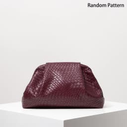 Vintage Artificial Leather Woven Pattern Clutch Bag,Burgundy Bag,Prom Dresses for Women,Large Capacity Women Purse