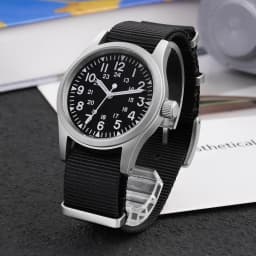 Militado ML05 Military Watch VH31 Sweep Movement Domed Sapphire Crystal Wristwatch High Clear AR Coating 38mm Vintage Watches
