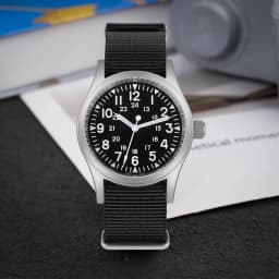 Militado ML05 Military Watch VH31 Sweep Movement Domed Sapphire Crystal Wristwatch High Clear AR Coating 38mm Vintage Watches