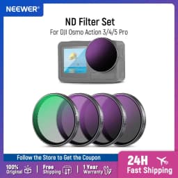 NEEWER ND/PL Filter Set Compatible with DJI Osmo Action 3/4/5 Pro Neutral Density Polarizing Action Camera Accessories