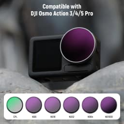 NEEWER ND/PL Filter Set Compatible with DJI Osmo Action 3/4/5 Pro Neutral Density Polarizing Action Camera Accessories