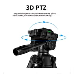 F180 Professional Tripod 180cm Phone HolderMultifunction Outdoor Portable Tripod for Live Streaming Photography Shooting Tripod