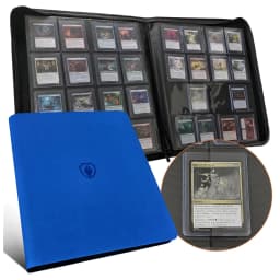 16 Pocket Toploader Binder, Holds 640 Top Loaders - Premium Top Loader Binder, Sleeves for 3' X 4' Rigid Card