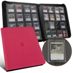 16 Pocket Toploader Binder, Holds 640 Top Loaders - Premium Top Loader Binder, Sleeves for 3' X 4' Rigid Card