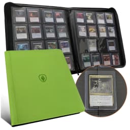 16 Pocket Toploader Binder, Holds 640 Top Loaders - Premium Top Loader Binder, Sleeves for 3' X 4' Rigid Card