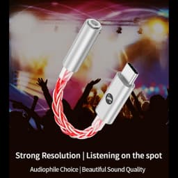 JCALLY JM6 Pro CX31993 Hifi DAC Type-C to 3.5Digital Audio Decoding Portable Headphone Amplifier DAC Type C to 3.5mm LXDA AMP