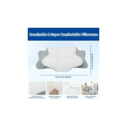 Butterfly-shaped pillow for better sleep - pillow core for home use, suitable for adults, multi-functional side-sleeping pillow