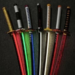 104cm Bright Katana LED Light Sword Kimetsu No Yaiba Anime Cosplay Props Real Size Japanese Katana Samurai Sabre Demon Slayer
