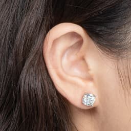 0.1-5CT 4 Claw Moissanite Stud Earrings for Women S925 Silver 18k Plated Bride Wedding Fine Jewelry