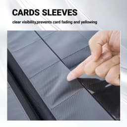 1600-Pocket PU Card Binder, 16-Pocket Anti-Scratch Album, Sports Game Card Collector Book, Perfect Holiday & Birthday Gift