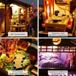 Diy Mini Wooden Dollhouse With Furniture Light Kit Doll House Casa Miniature Accessories Handmade Wooden Toys Birthday Gifts