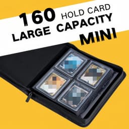 TopLoader 4-Pocket Card Binder (160 Cards) – Black/ Industrial-strength storage for TCG & sports cards. Collector's dream