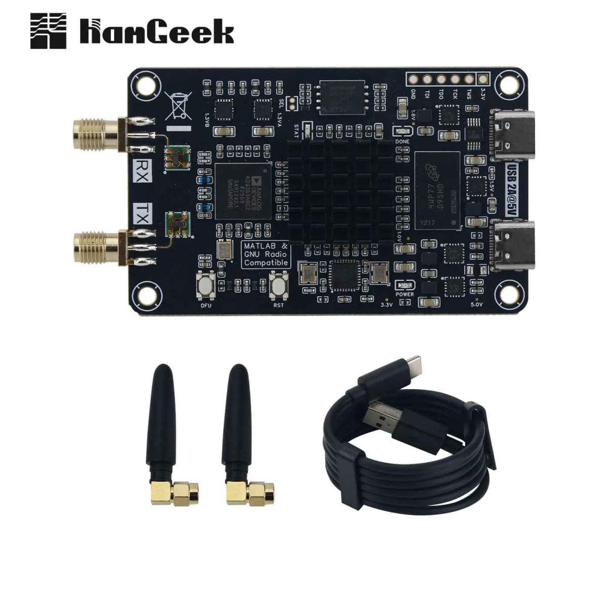 HamGeek Zynq7010 AD9363 SDR XC7Z010CLG400+AD9363ABCZ Software Defined Radio Development Board for PlutoSDR Nano