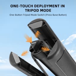 Flymile Tripod Selfie Stick Vlog Handle for DJI Pocket 3/Action 5 Pro/Insta360 X5/Gopro Accessories 62.99/55.1in Extendable