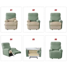 Jacquard Split Recliner Sofa Covers Elastic Stretch Relax Armchair Cover Non-Slip Reclining Single Sofa Slipcovers Living Room