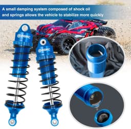 Esilun RC Oil Shock Absorber Damper for Traxxas Slash 2WD Hoss Rustler 4X4 VXL Slash 4X4 Bandit Nitro Stampede 1/10 Accessories