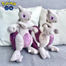 Pokemon Mewtwo Plush Toy 30cm Anime Cartoon Stuffed Animal Cotton Pillow Sofa Doll Party Gift for Child Boy Girl Room Decoration