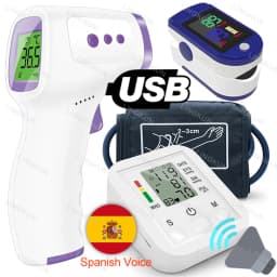 Spanish Voice Arm Automatic Blood Pressure Monitor BP Sphygmomanometer Pressure Meter Tonometer for Measuring Arterial Pressure