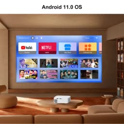 Touyinger L9W Ultra Android Projector 4K Mini Projectors Full HD Cinema Video Proyector LED Home Theater Beamer Screen Bluetooth