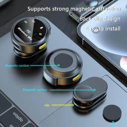 For Xiaomi Wireless Lavalier Lapel Microphone iPhone IOS/Android Type-C Phone Live Game Recording Interview with Magnetic Clip