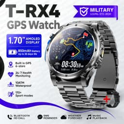 2026New T-RX4 Ultra GPS Smart Watch For Men 6-star GPS Positioning 10ATM Waterproof 850mAh Battery Compass 170+Sports Smartwatch