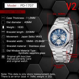 Pagani Design 2026 New Vk63 Fashionable Men V2 Quartz Chronograph Luxury Sapphire Stainless Steel Waterproof Sport 20Bar Luminou